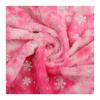 Snowflake Velvet Plush Toys & Accessories Fabric with Tie-Dye and Silver Highlights