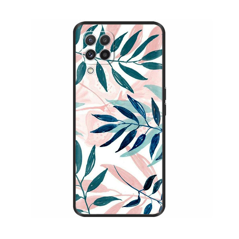 Per Samsung Galaxy A12 Custodia Verniciata Morbido Silicone Liquido Protezione Fotocamera Copri Telefono Per Samsung M12 F12 A 12 Galaxy M12 Fundas
