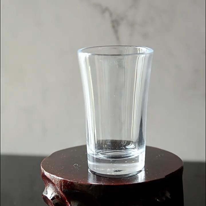 Thick Bottomed Vodka Glass Household Baijiu Glass Bullet Cup Classic Transparent SGlass Party Bar Liquor Goblet Drinkware