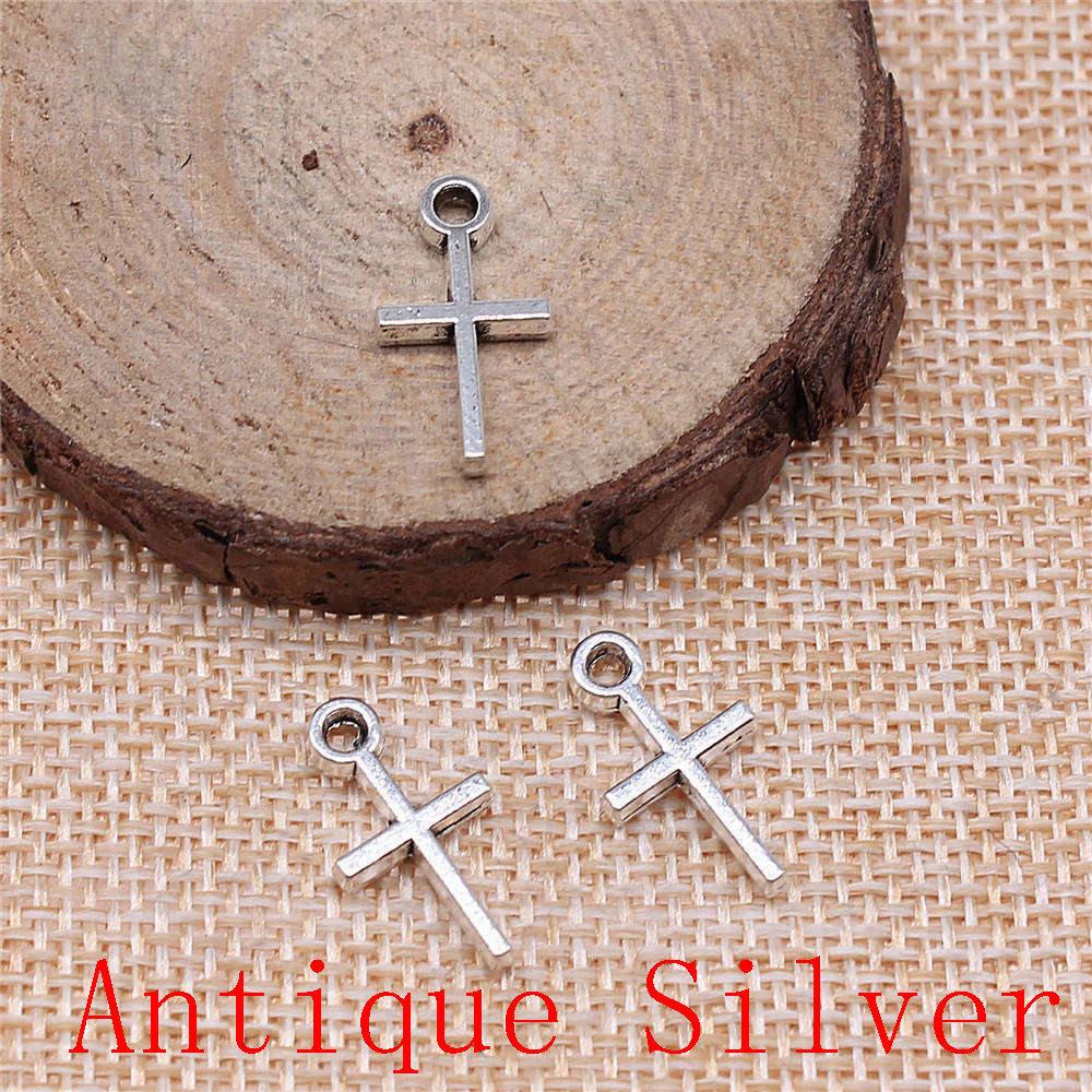 Heart Cross Shaped Charms Pendant For Bracelet Necklace Jewelry Making Craft Findings