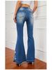 Women's 3D Embroidery Flare Jeans