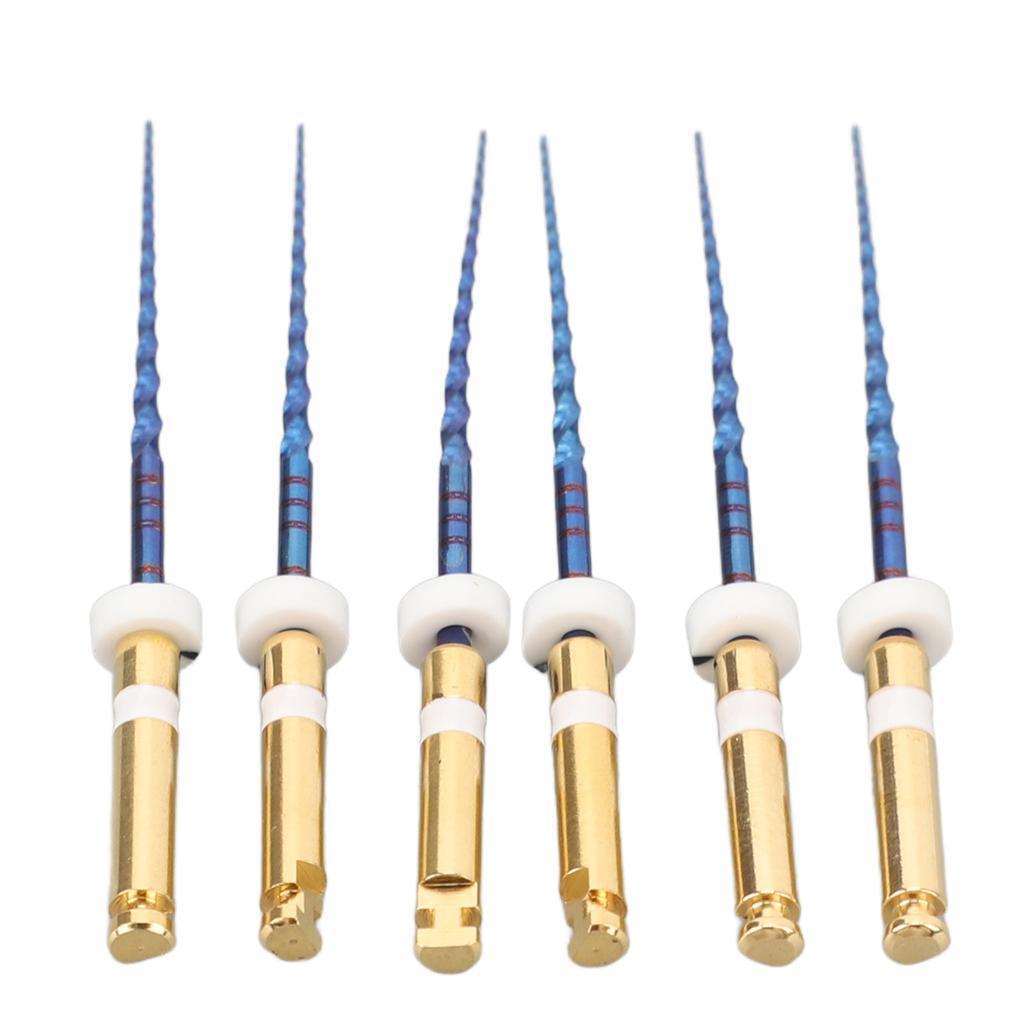 6pcs S2 Endodontic Files Large Tapered Professional Portable Metal Endo Files for Home 1in
