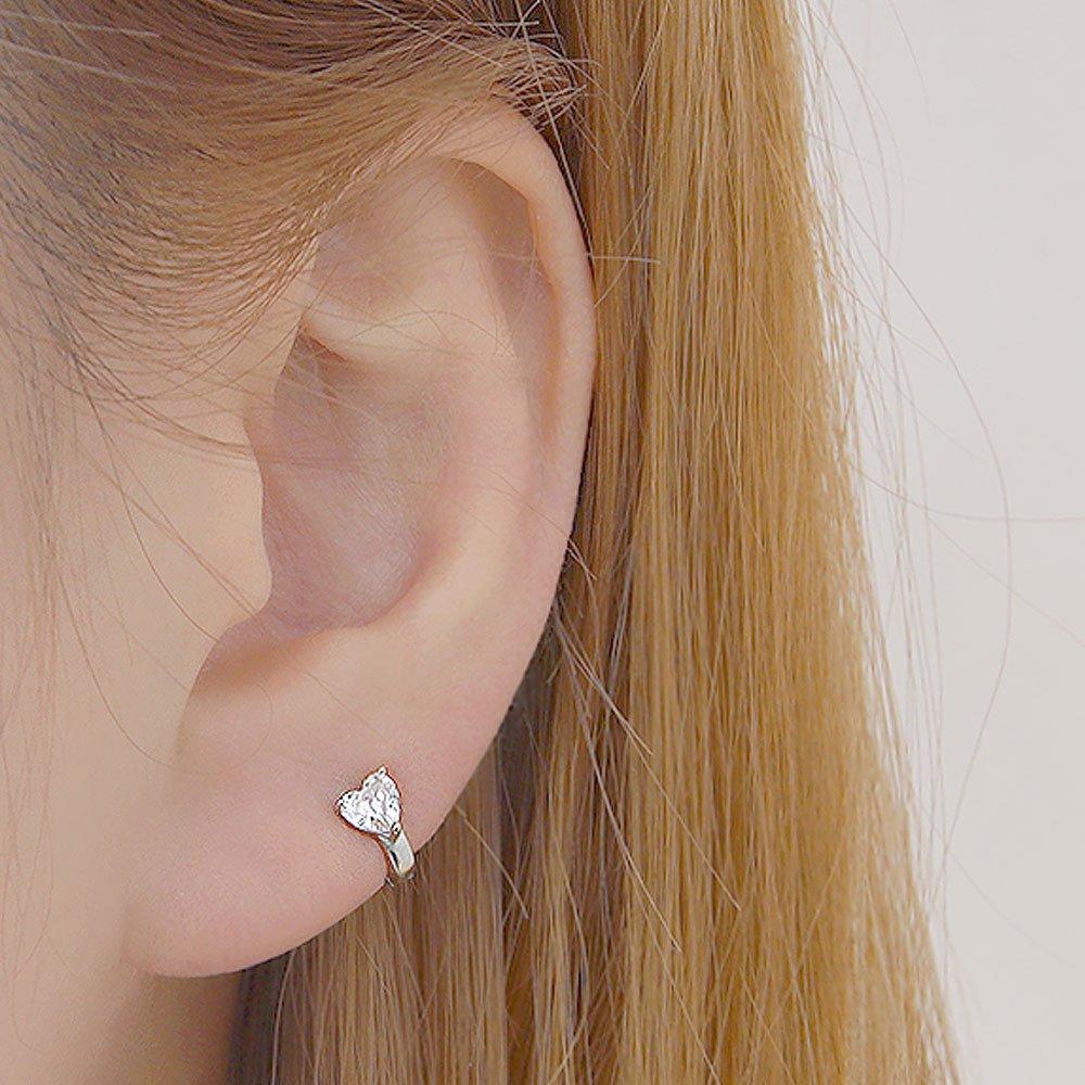 (1+1) Fashion Love Ring Piercing One Side Sale