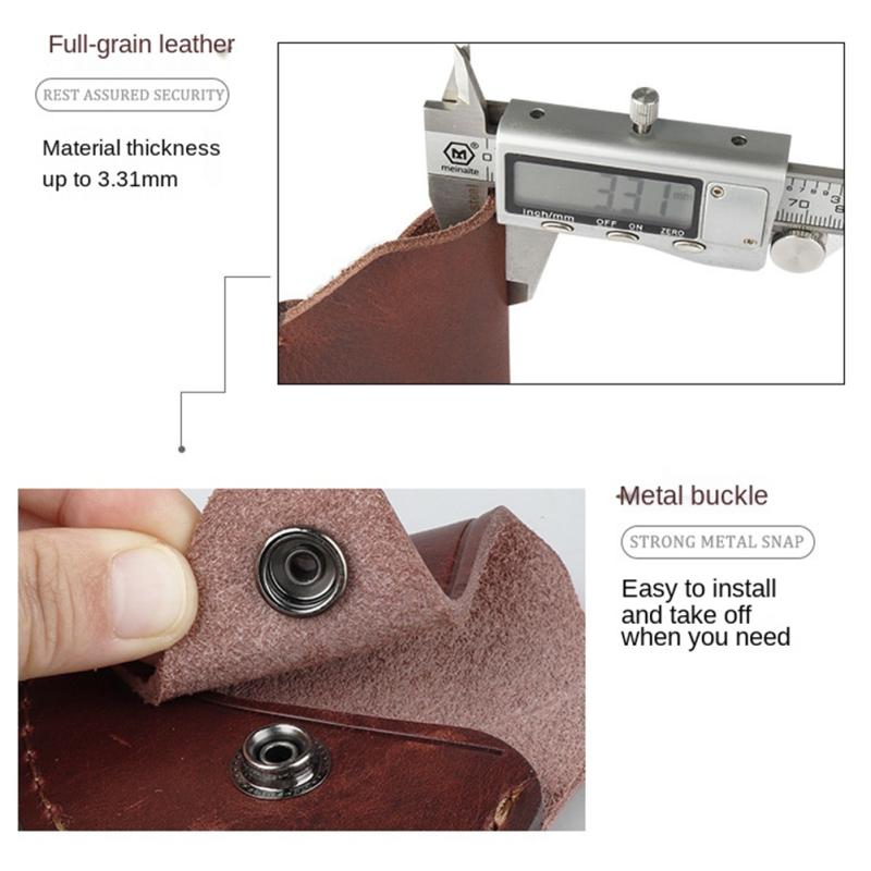 Axe Blade Cover Thickened Wear-resistant Outdoor Camping Leather Axe Head Sheath Case Accessories