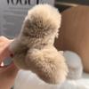 Square Shape Winter Faux Fur Hair Claw Acrylic Hairpins Rabbit Plush Hair Clip Crab Headwear Women Girls Hair Accessories