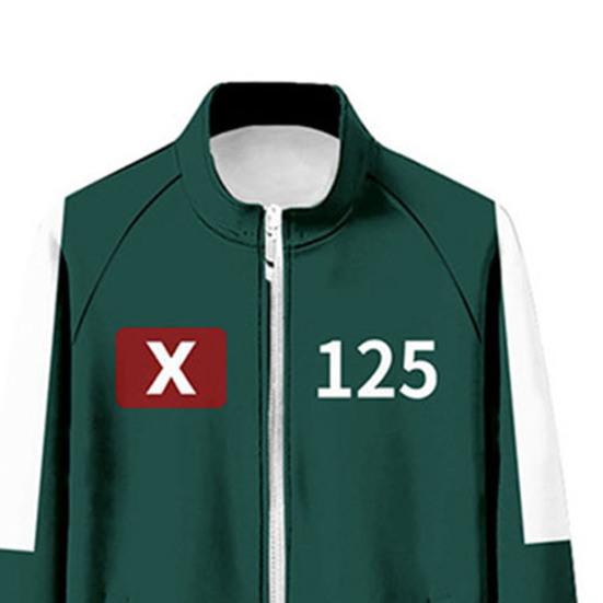 Kostým Hry oliheň 3. série Třídílný set Korea Převlek Pánský oblek pro Tým Modrý Sportovní Unisex Mikiny Sportovní oblek