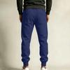 Men's Casual Joggers Color Sweatpants with Elastic Waist and Cuffed Hem for Daily Wear