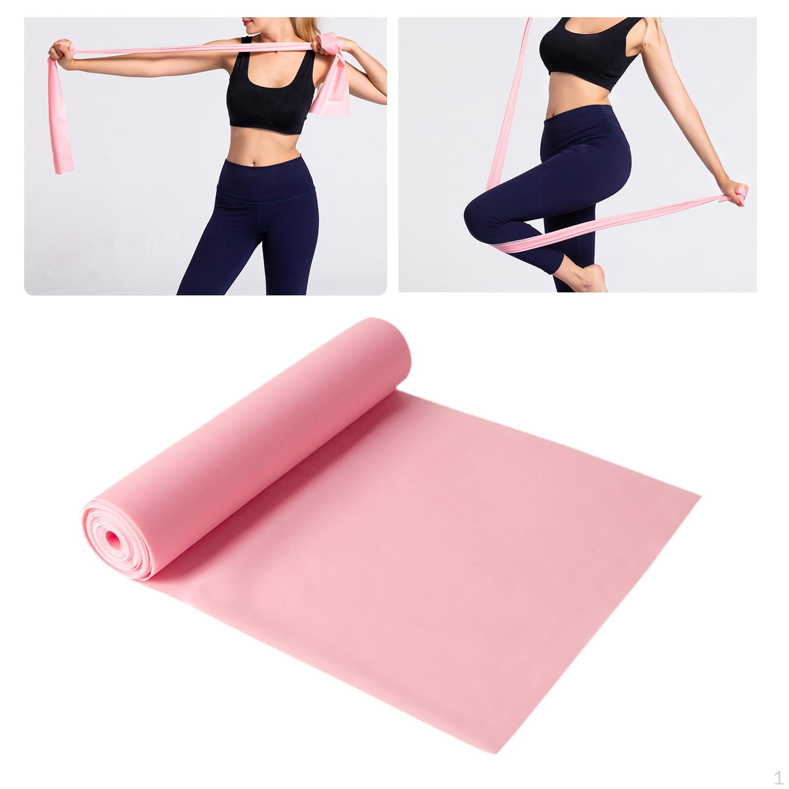 

59-дюймовая эластичная лента для силовых упражнений и растяжки розовый