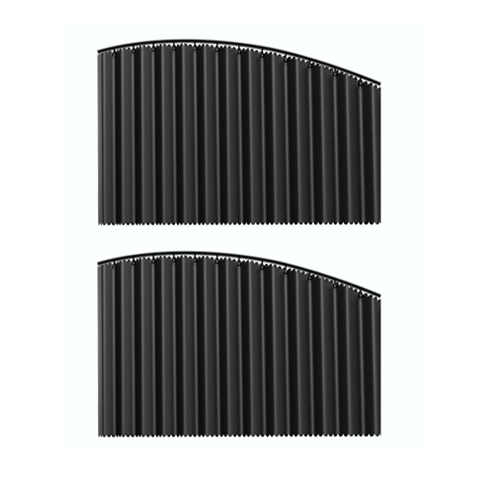 Universal Car Sun Shade Side Window Curtain UV Protection Auto Foldable Sun Visor Black Pure Cloth Blinds Cover for SUV Sedan