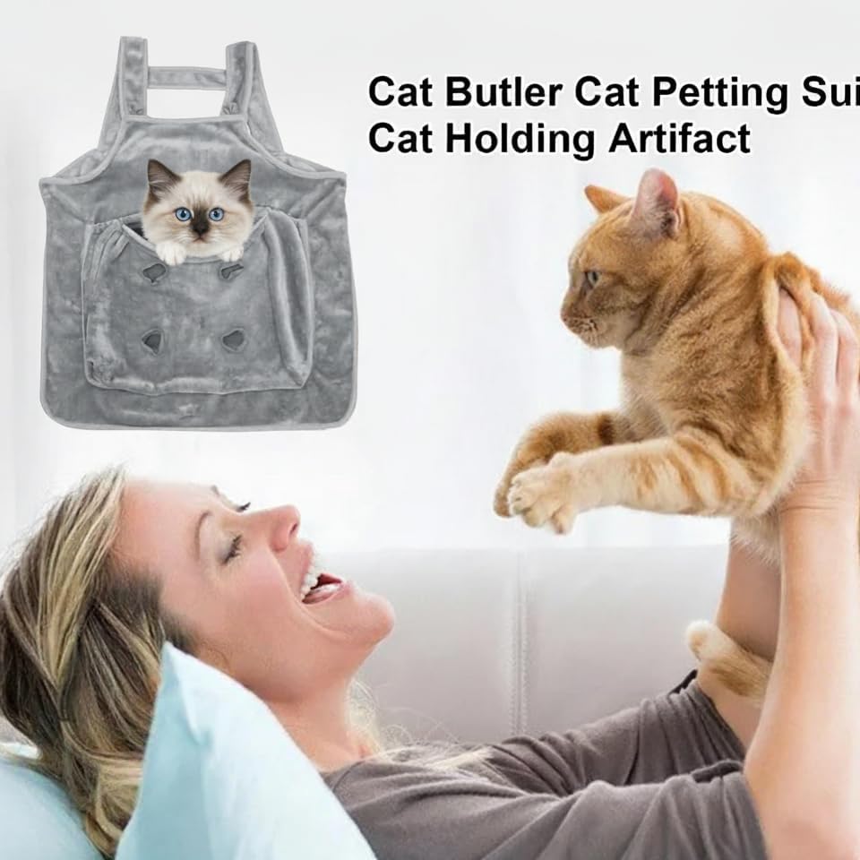 Cat Apron Carrier, Pet Sleeping Bag, Kitten Hands-Free Soft-Sided Carrier Pouch Sling for Small Sized Animals Cat Carrier Pouch Pet Sling Carrier for