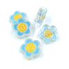 Zubehör Zink Acryl DIY Handwerk Tropfendes Öl Smiley Blume Halsketten 5Pcs Schlüsselanhänger Für Schmuck Machen Ohrringe Charms Niedliche Anhänger
