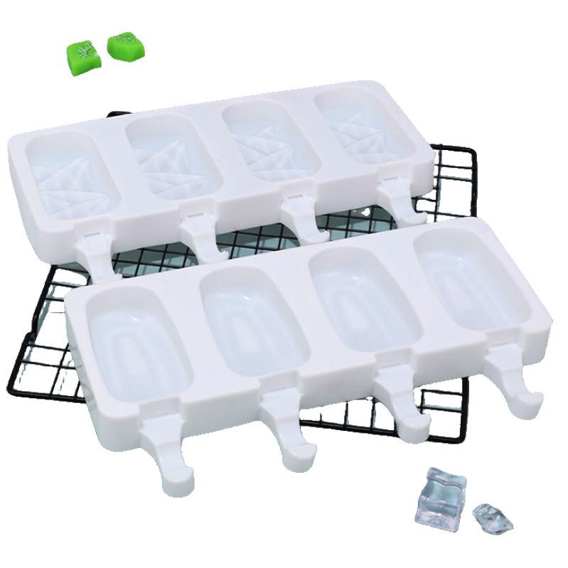 Snadno vyklopitelná silikonová forma na nanuky a zmrzlinu pro domácí použití