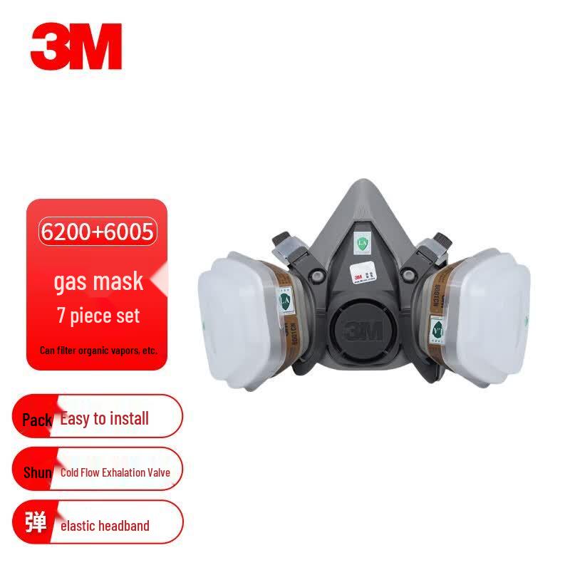 3M 6200 Half Facepiece Respirator Kit Medium