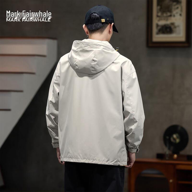 Mark Fairwhale Men's Casual Hooded Jacket