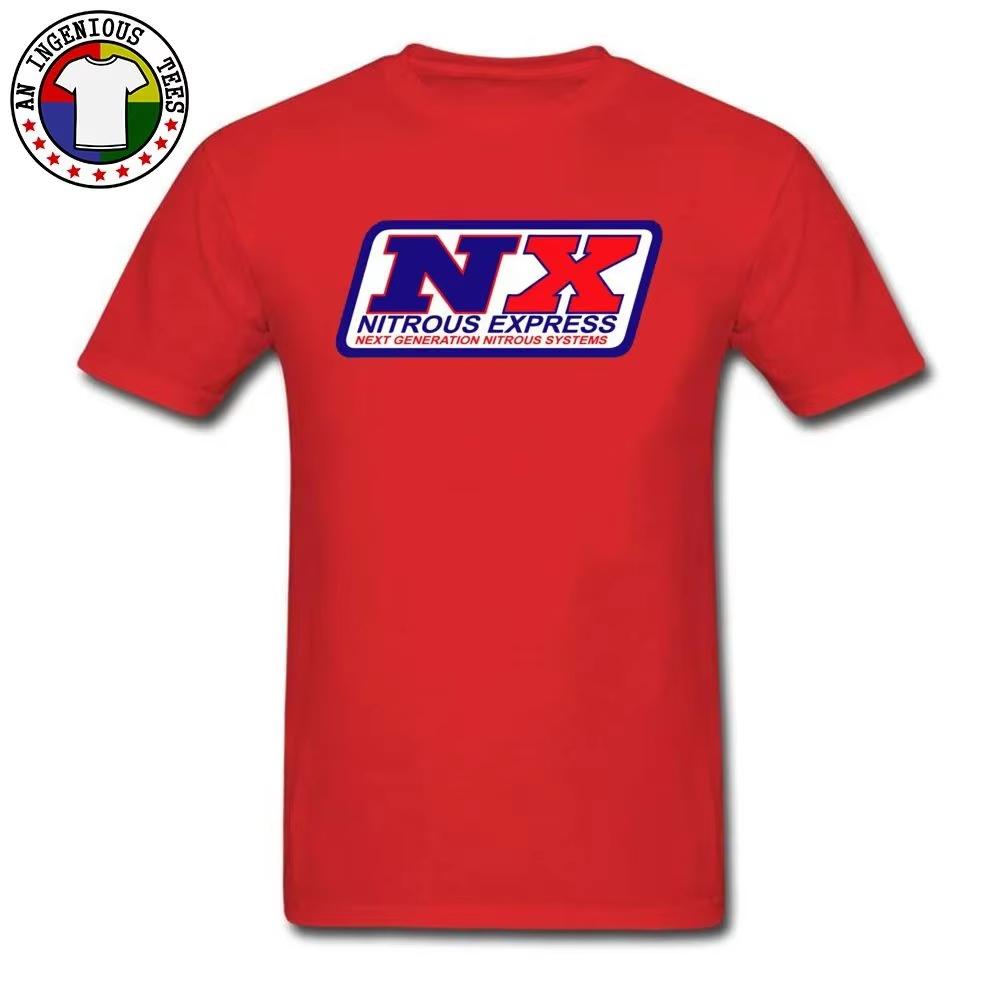 2026 Nuove Magliette con Logo Nitrous Express per Designer Stampate Brand Street Girocollo Tessuto di Cotone Moda Maglietta Personalizzata