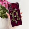 Modische Silikonhülle mit Initialen und Krone für Xiaomi Poco M4 Pro 4G und Xiaomi Poco M4 Pro 5G (Bumper)