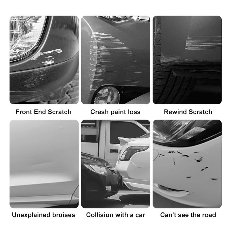 SEAMETAL Car Bumper Protector Strip Exterior Carbon Fiber Car Sticker Front Rear Bumper Anti Scratch Universal Auto Body Sticker