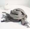 Japanese Rain Dew Linen Primary Color Scarf, Light Women'S Sunscreen Scarf