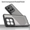 For Motorola Edge (2025) 5G Case Drop Proof Airbags Frosted Translucent PC + TPU Phone Back Cover