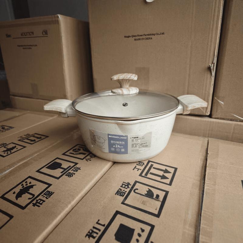 Triceratops Rice Stone 24cm Non-stick Frying Pan