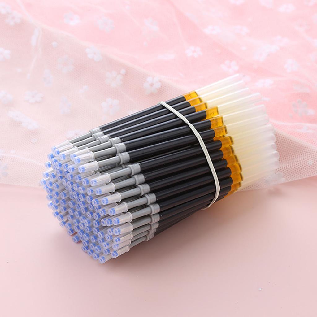 50 Pcs Black/Blue/Red Gel Pen Refills 0.5mm Replaceable Pen Refills Smooth Writing Pen Refills
