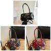 Trendy Rectangular Handbag With Zipper Closure And Soft Structure For Autumn Outfits
