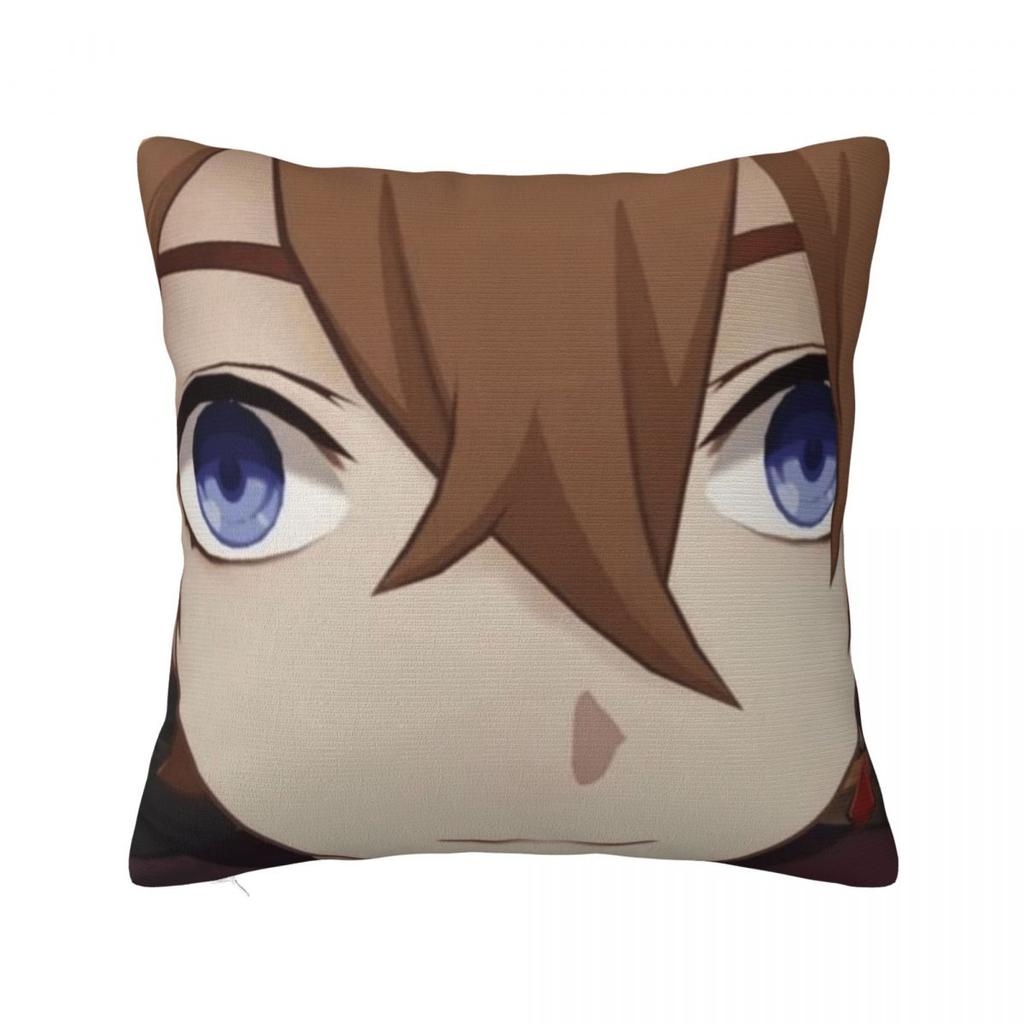 Pillow Cover Anime Genshin Impact Hu Tao Chrismas Game Cushion Cover Morden Pillow Case For Wedding Party Home Decor Pillowcases