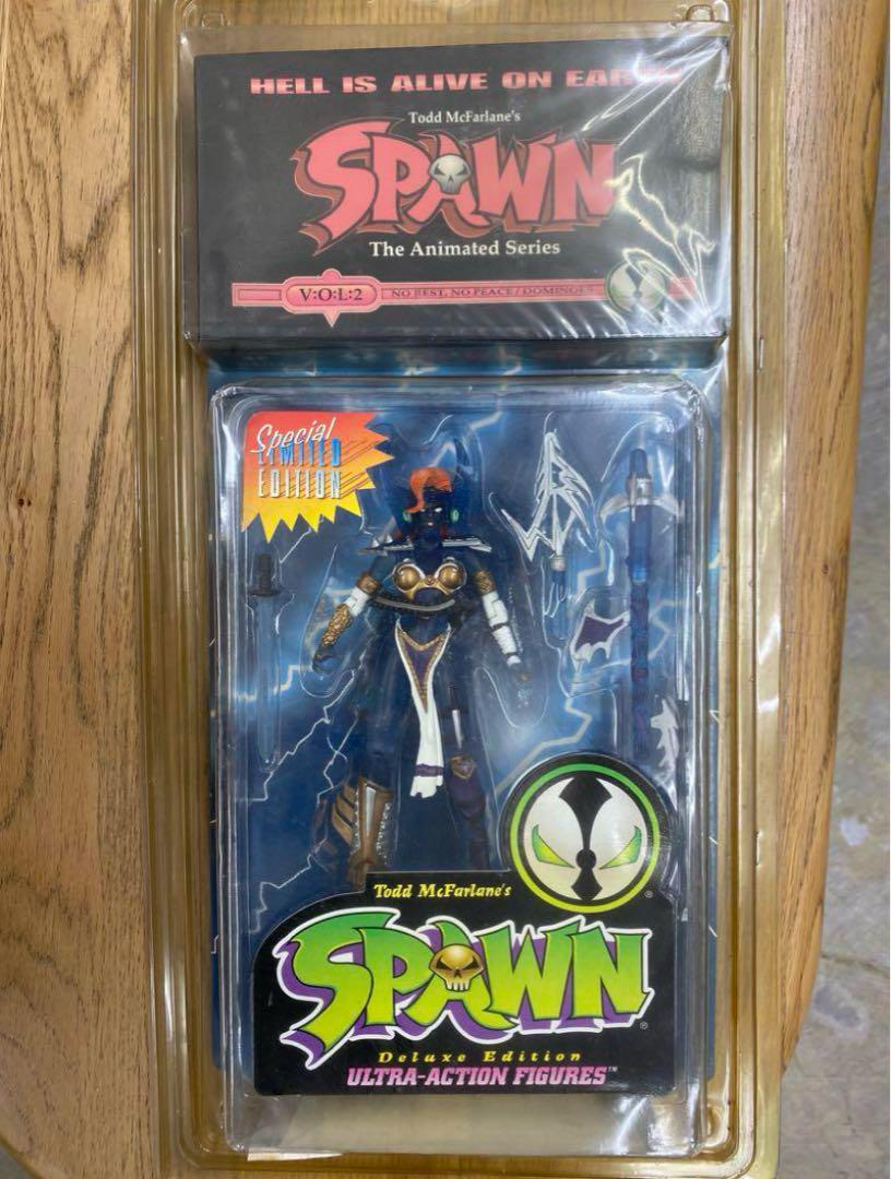 

[USED] Spawn Blue Clear Angela Action Figure Special Edition with VHS Comic