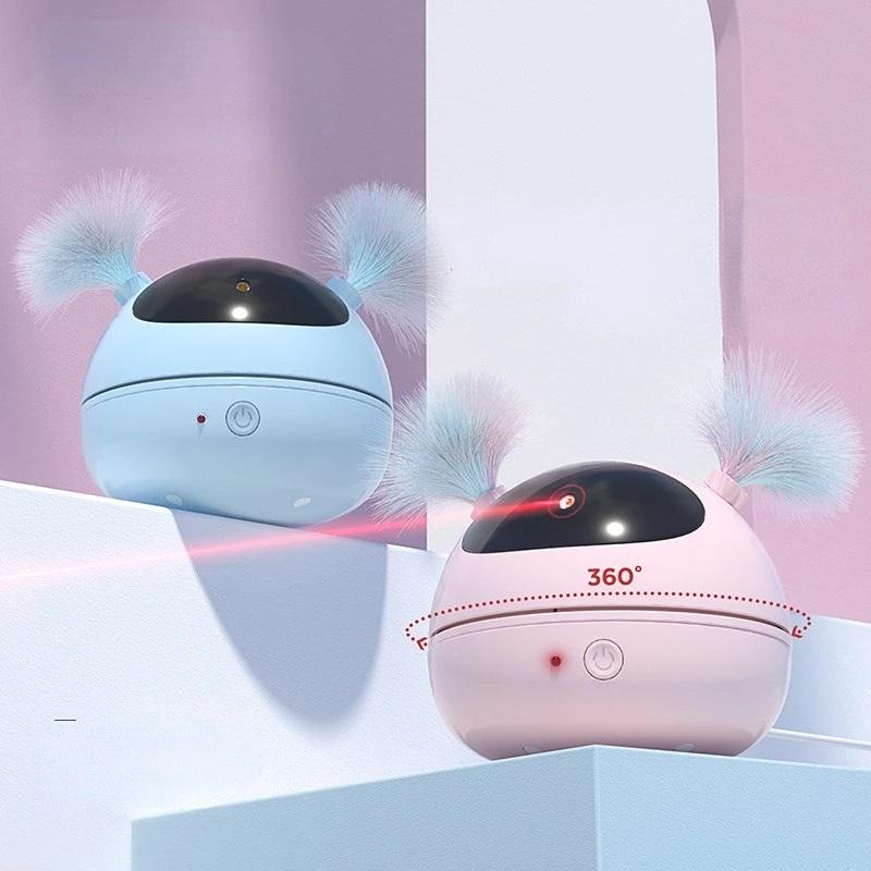 Electric Cat Toy Infrared  Light Pen Teasing Cat Stick Feather Automatic Cat Toy Self-hi Artifact Interactive Educational