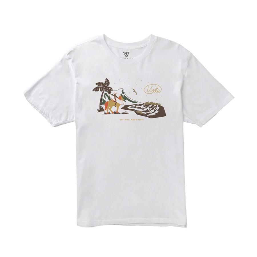 Bisla Soren Wavy West Organic Tee-Wht L