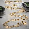 5M 50 LED Fairy Light Leaves Fairy Light Battery Powerd Led Copper Wire String Lights For Home Wedding Party Holiday Decor