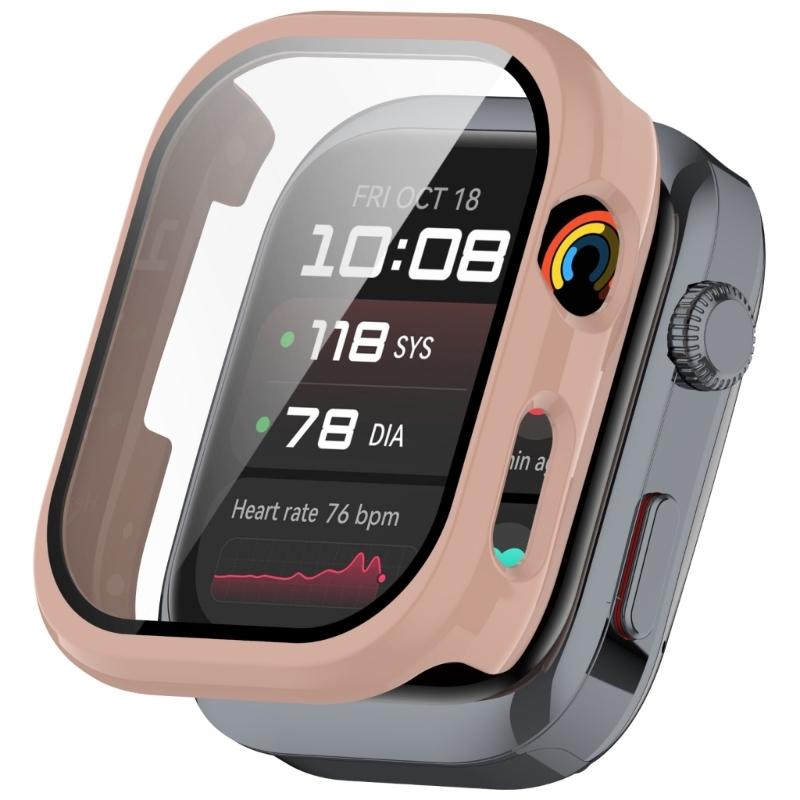 Scratch Proof Protective Cover For Smartwatch With Integrated Screen Guard Shockproof Prevents Damage PC Tempered Glass