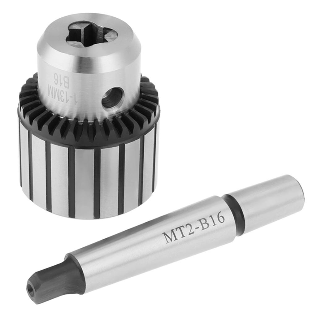 113mm Capacity Carbide Steel MT2B16 Arbor Key Type Drill Chuck Mini Lathe Tool