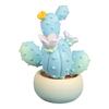 Car Interior Dashboard Ornament Resin Cacti Potted Figurines Small Gadget Decorations for Home Office Shelf Decors