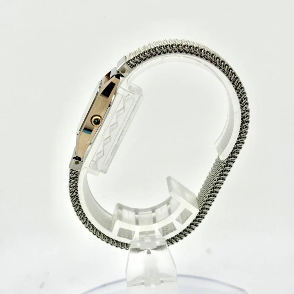 Used [New Battery] ORIENT Chandor Ladies Watch Gold Rectangular J65527-20