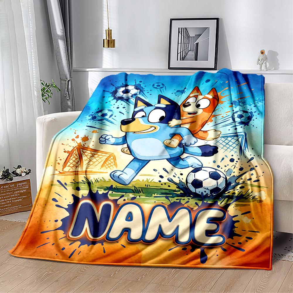 Winter Sports Celebration Customize Text Blanket Throw Customizable Blanket Warmthful Decor for Chair Nap Bed Office Chair Ideal for All Seasons