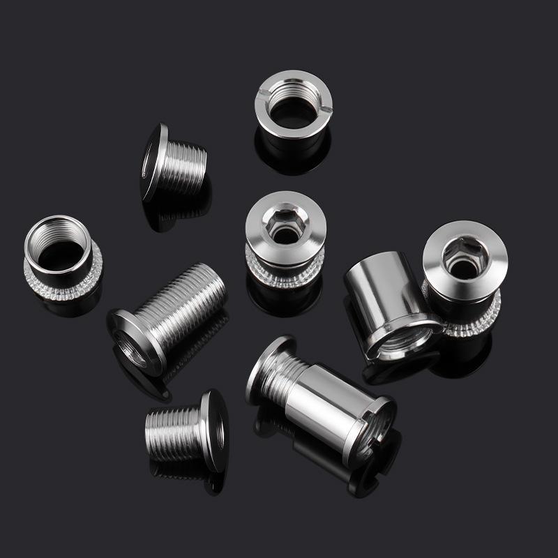5Pcs Bolts Chainring Screws Bicycle Bike Part Tool Repair Road Bike Silver Single/Double/Triple Carbon Steel