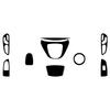 For Mercedes-Benz V-Class W447 V250 V260 2015-2020 Carbon Fiber Multimedia Door Window Lift Trim Set Car Accessories Sticker