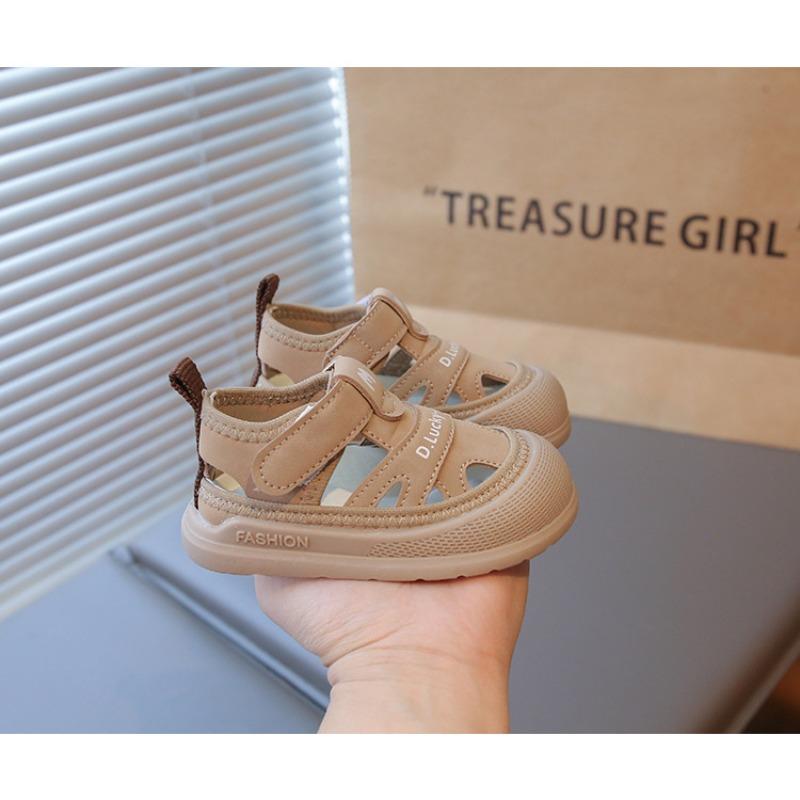 Summer new baby half sandals baby girl sandals bag head anti-kick baby boy summer shoes