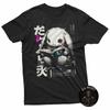 Dark Manga Bunny Reading Book Fantasy T-Shirt