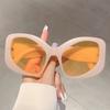 Stylish Oversized Sunglasses Women  New Irregular Rim Outdoor Shades for Travelling Trendy Design Anti-UV Sun Glasses