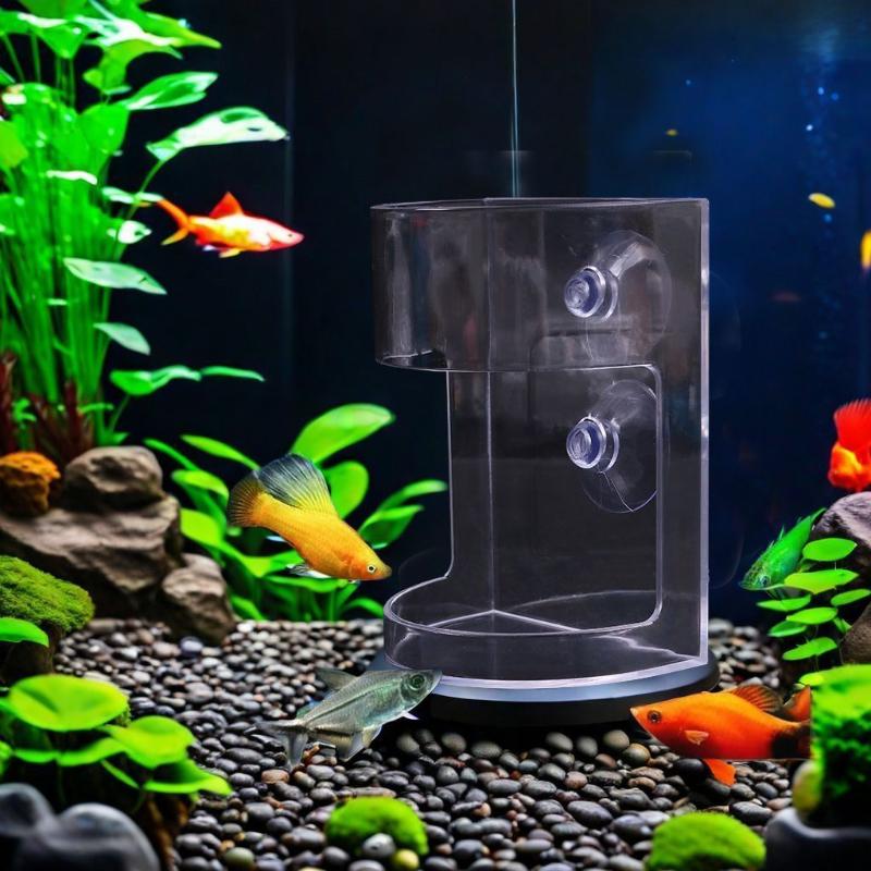 1/3/5Pcs Floating Food Tray Feeder Aquarium Feeding Ring Fish Tank Station Circle Aquarium Accessory With Suction Cup