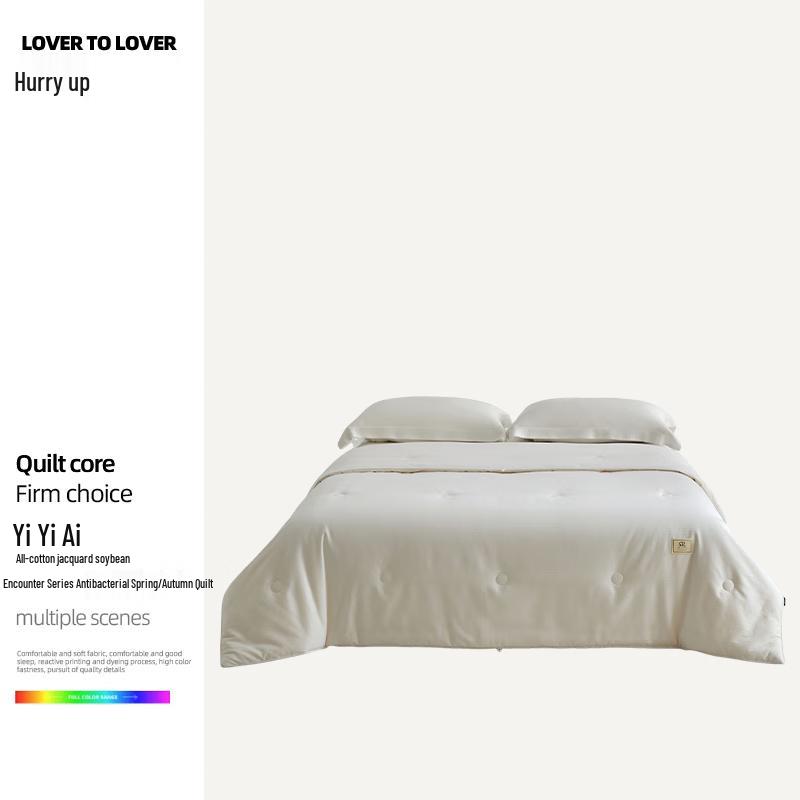 Yiyiai Antibacterial All-Cotton Jacquard Soy Fiber Quilt