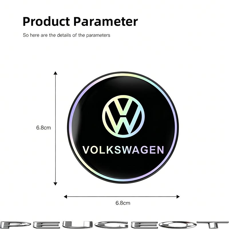 2Pcs Car Cup Coaster Non-slip Shockproof Water Cup Mats For VW GTI Golf 6 7 8 Polo CC Passat B6 Tiguan T-ROC Bora Jetta Hub Cap
