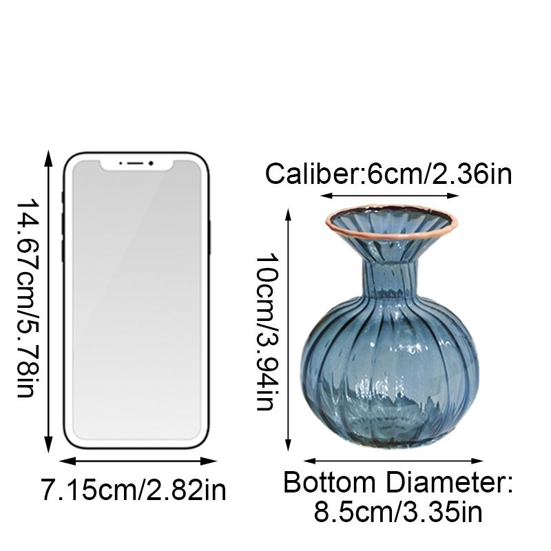 

1 шт. цветочный горшок в европейском стиле стеклянная ваза для гостиной цветная стеклянная ваза для цветов винтажное украшение для дома украшения креативные синий