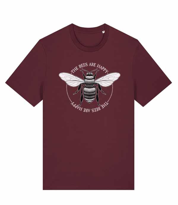 The Bees Are Happy Bumble Bee Honey Bee Unisexs Fit TShirt S