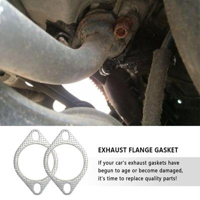 2-teilige Auto-Auspuffdichtung, hohe Leistung, verbessert die Motoreffizienz, reduziert Geräusche, Auspuffrohrdichtungen