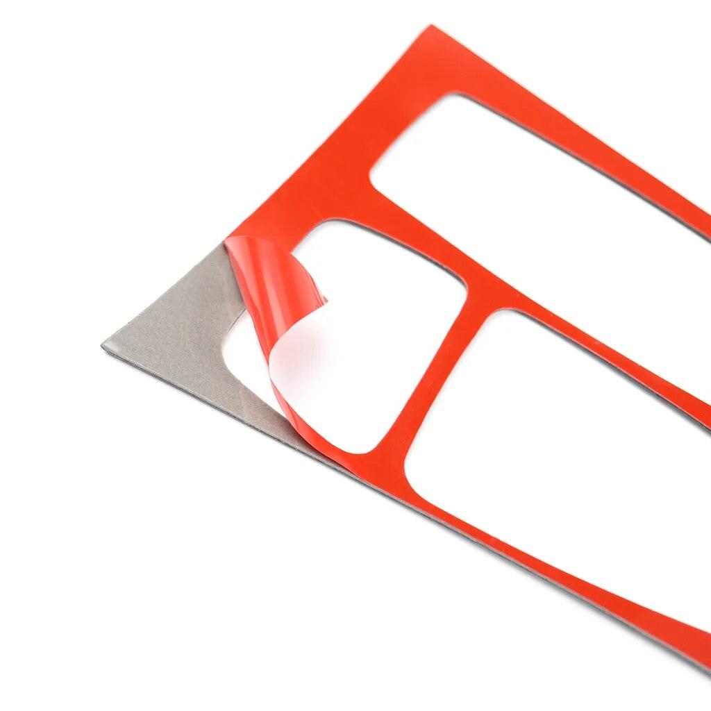 Carbon Fiber Car Interior Gear Shift Panel Decal Decorative Cover Trim For BMW X5 E70 2007-2009 Car Accessories Interiors