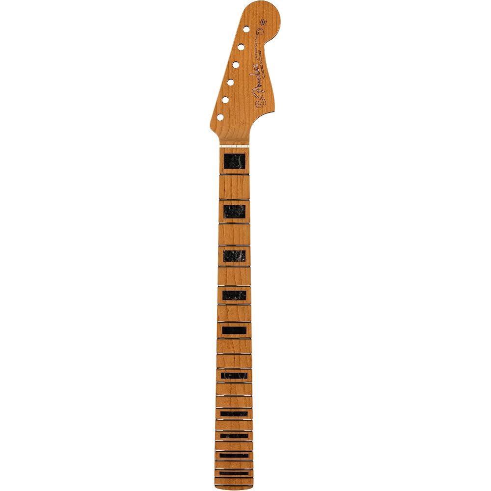 Fender Roasted Jazzmaster Neck Block Inlays 22 Medium Jumbo Frets 9.5" Radius Maple Modern C Shape Replacement Neck