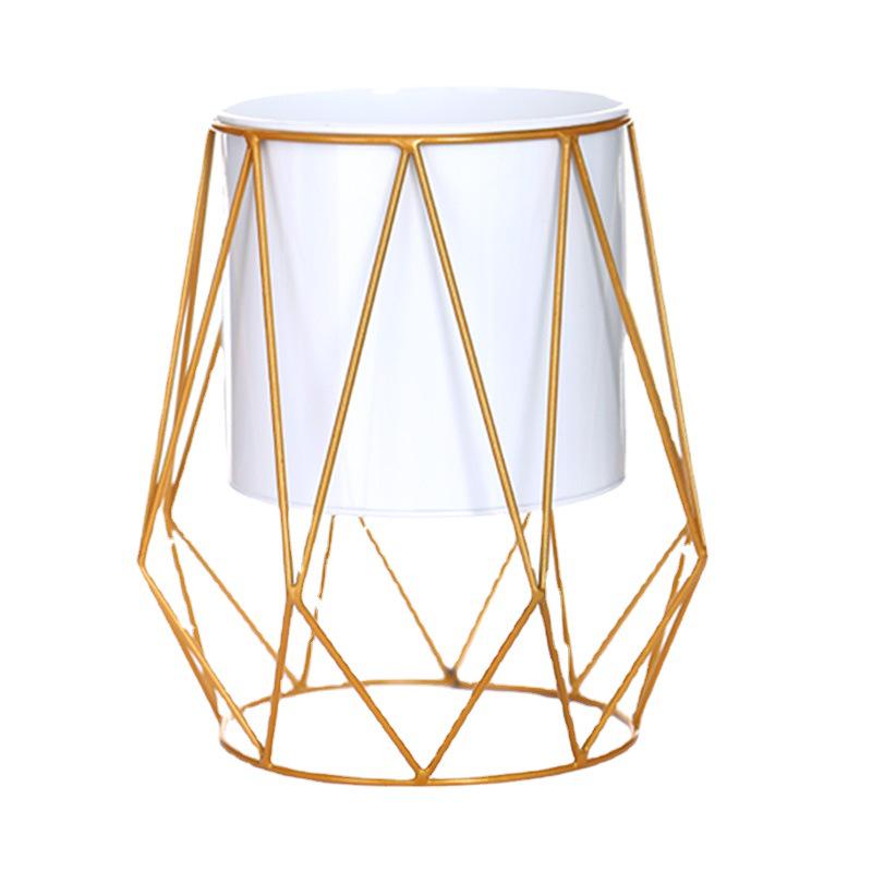 Nordic Wrought Iron Flower Stand - Indoor Tabletop Flower Pot for Creative Home Decor